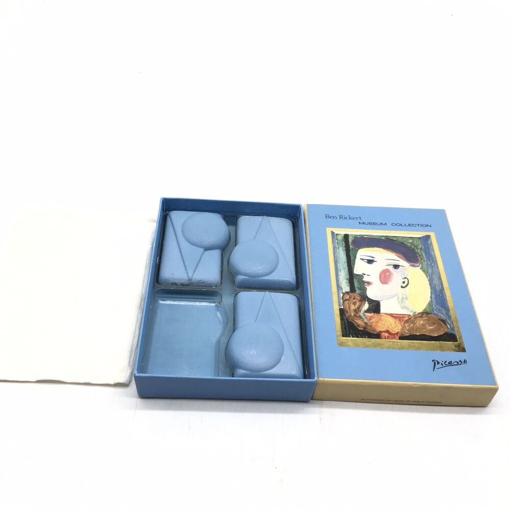 Pablo Picasso Ben Rickert Museum Collection Sculptured Soap 1985 3” Perfumed Set